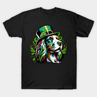 Boykin Spaniel Celebrates Saint Patrick's Day Festively T-Shirt